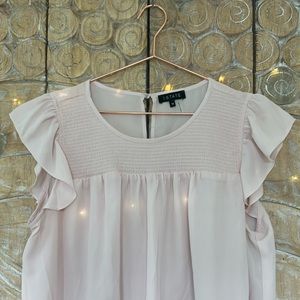 1. STATE Short Sleeve Blouse in Blush Size 1X